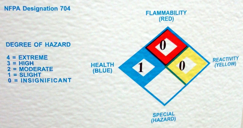NFPA 704 label here.